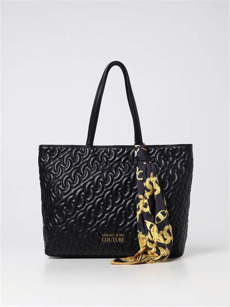 versace jeans quilted handbag|versace jeans couture tote bag.